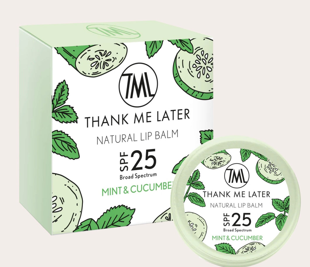 Mint & cucumber lip balm